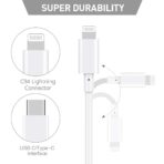 Type C to Lightning Cable - 2 Meter - Up to 20W - Image 3